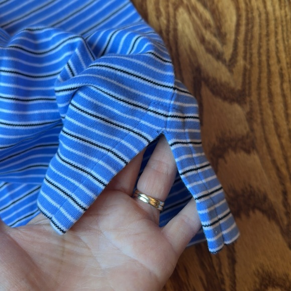 Polo Ralph Lauren Blue Striped Shirt, Size Large - Picture 7 of 7